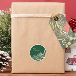 Adesivo Design Minimalista de Mesa de Natal Personalizado 