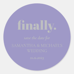 Adesivo Design Minimalista Lavanda Prata Finalmente Salvar