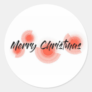 Adesivo design moderno, alegre e divertido "Feliz Natal"