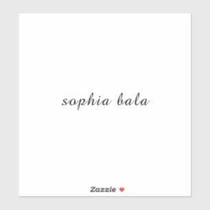 Adesivo Design Moderno de Nome Manuscrito Personalizado