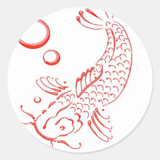 Adesivo Design moderno Red Koi