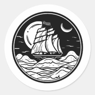 Adesivo Design náutica mínima BW