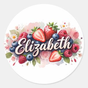 Adesivo Design Personalizada Sticker Elizabeth Berry Flora