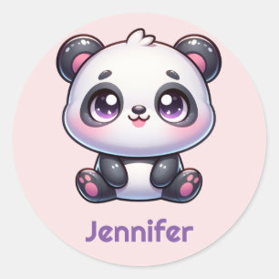 Adesivo Design Personalizado Adorável Kawaii Panda
