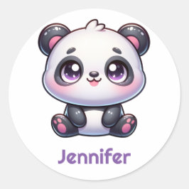 Adesivo Design Personalizado Adorável Kawaii Panda