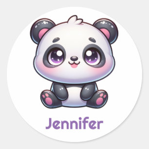 Adesivo Design Personalizado Adorável Kawaii Panda