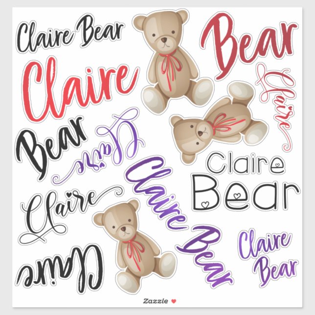 Adesivo Design personalizado para uma garota doce chamada  (Folha)