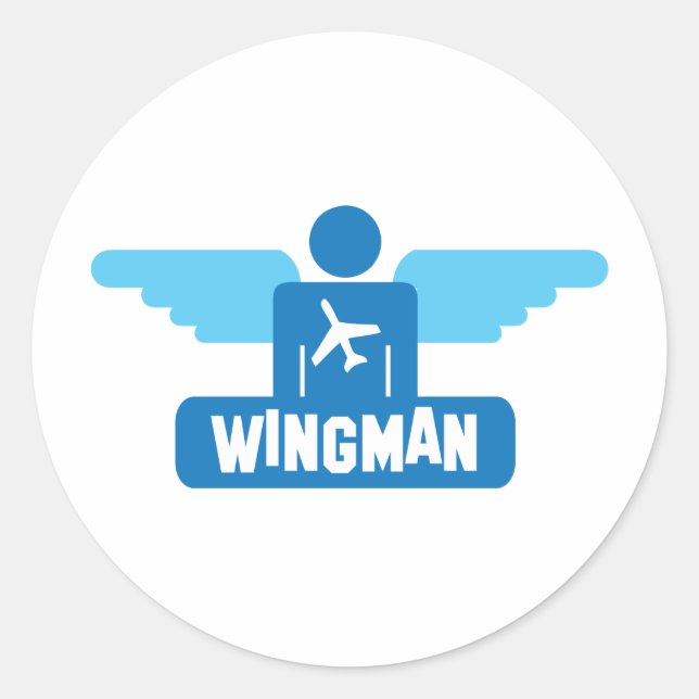 Adesivo design piloto de wingman (Frente)