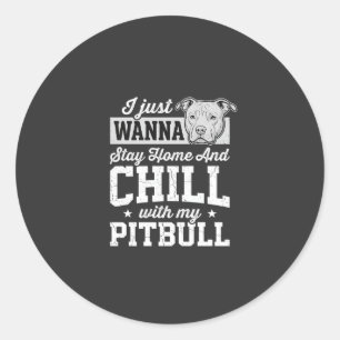 Adesivo Design Pitbull Fica Em Casa E Relaxa