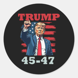 Adesivo Design Presidencial Trump 45-47 Para Trump Sup
