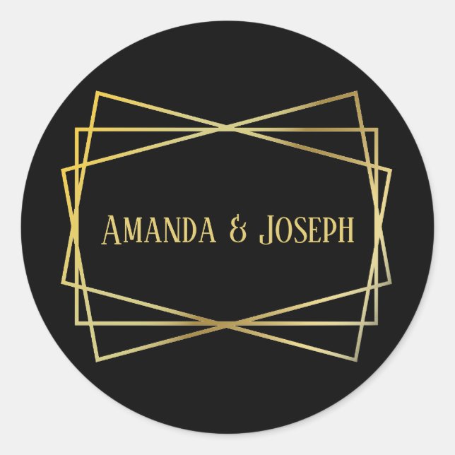 Adesivo Design Preto do médio - Vinheta do Círculo (Frente)