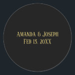 Adesivo Design preto e Dourado simples - Vinheta circular<br><div class="desc">Médio Mod - Adesivo Quadrado</div>