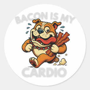 Adesivo Design Retro Divertido Amante de Bacon