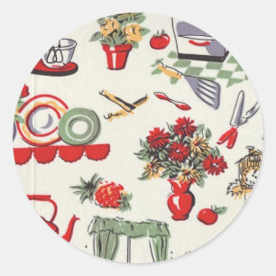 Adesivo design retro dos anos 50