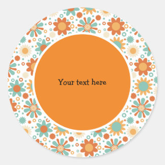 Adesivo Design retroativo com flores