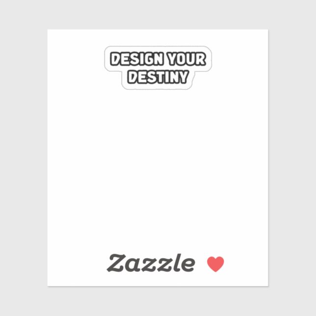 Adesivo Design seu destino dando poder ao visionário autof (Folha)