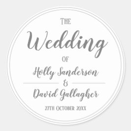 Adesivo Design Simples em Prata Cinza e Branco