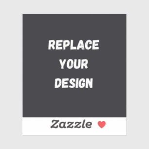 Adesivo Design simples preto personalizado Adicionar foto