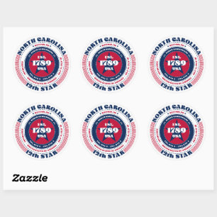 Adesivo Design Sticker no Circle da Carolina do Norte