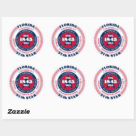 Adesivo Design Sticker no Círculo Patriótico da Flórida