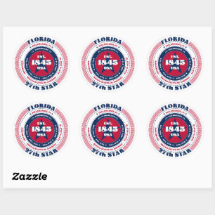 Adesivo Design Sticker no Círculo Patriótico da Flórida
