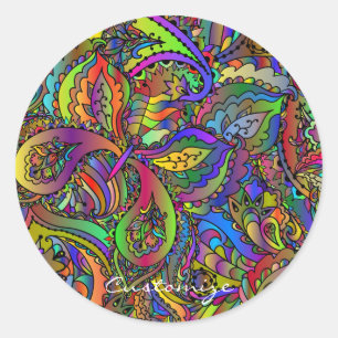 Adesivo Design Thunder_Cove Hippie Groovy Psicedélico