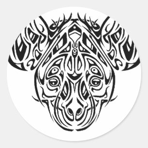 Adesivo Design tribal da hiena de Nire