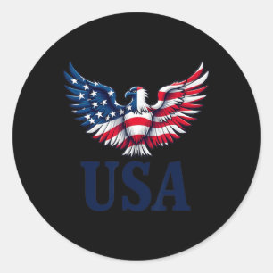 Adesivo Design Usa Eagles com Bandeira Americana Patriot 4