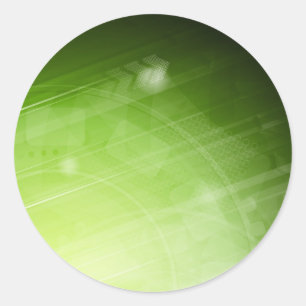 Adesivo Design verde no estilo high-tech