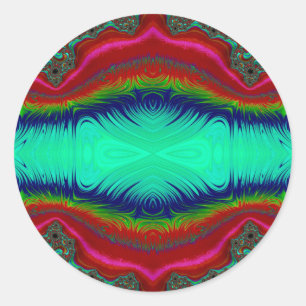 Adesivo ~ Design verde verde azul brilhante Design frágil 