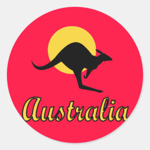 Adesivo Design vermelho da terra de Austrália