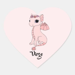 Adesivo design zodiodíaco de gira-branca do Virgo