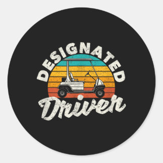 Adesivo Designated Driver Funny Golf Cart Golfers Driving