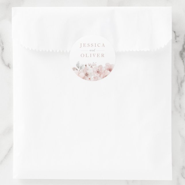 Adesivo Designer Blush Floral All Seasons Casamento (Bolsa)