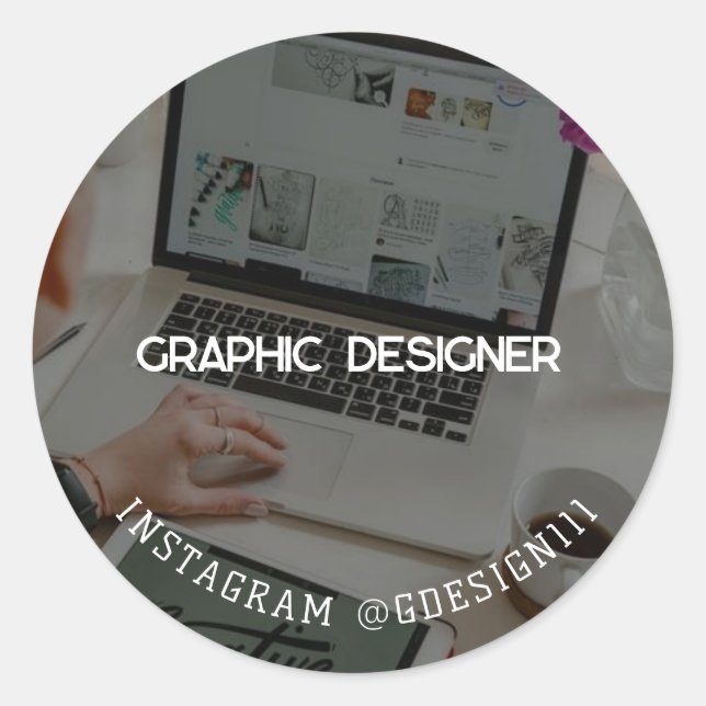 Adesivo Designer de gráficos (Frente)