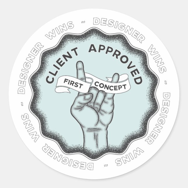 Adesivo Designer ganha nº 1 (Frente)