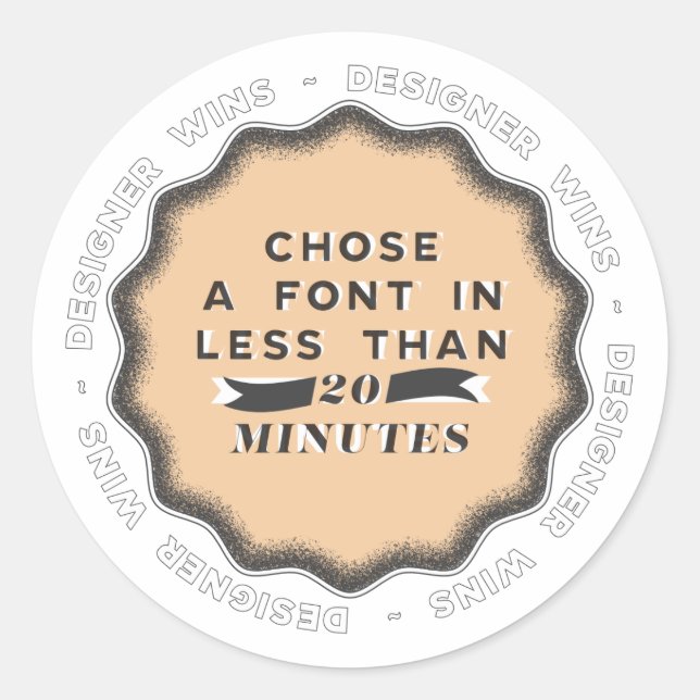 Adesivo Designer ganha nº 2 (Frente)