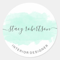 Designers de interiores de mint modernos elegantes