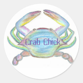 Adesivo Designs de caranguejo, CrabChick