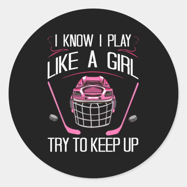 Adesivo Designs De Hóquei Em Campo Para Mulheres Não (Frente)