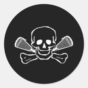 Adesivo Designs de Lacrosse SkullTrans Sticker