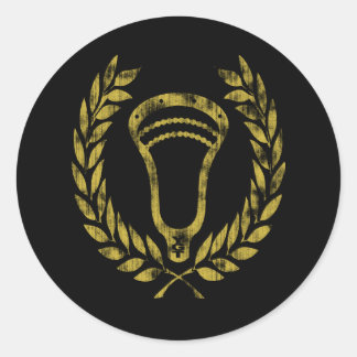 Adesivo Designs de Lacrosse, Wreath Fade Sticker