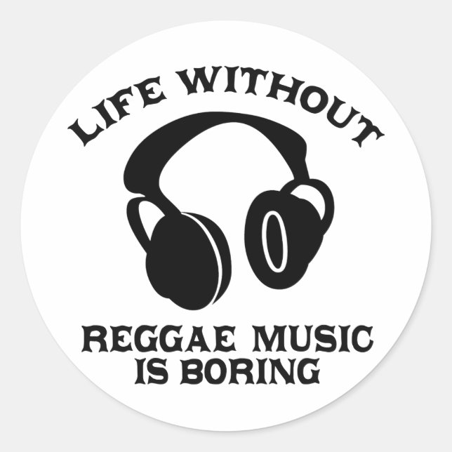 Adesivo Designs de música Reggae (Frente)