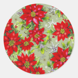 Adesivo Designs de pointsettia x-mas