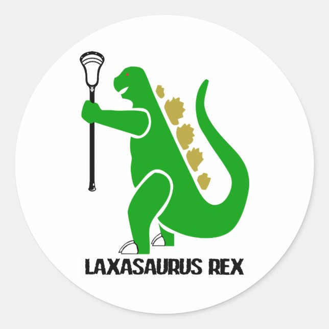 Adesivo Designs Lacrosse LaxasaurusRex Sticker (Frente)