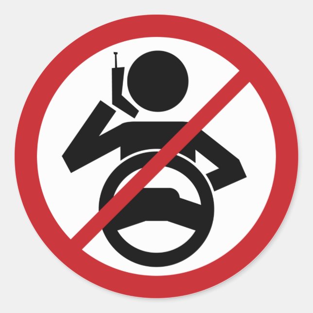 Adesivo Desligue e dirija (Frente)