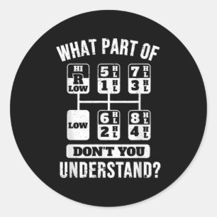 Adesivo Deslocamento da Grelha do Motorista de Caminhão En