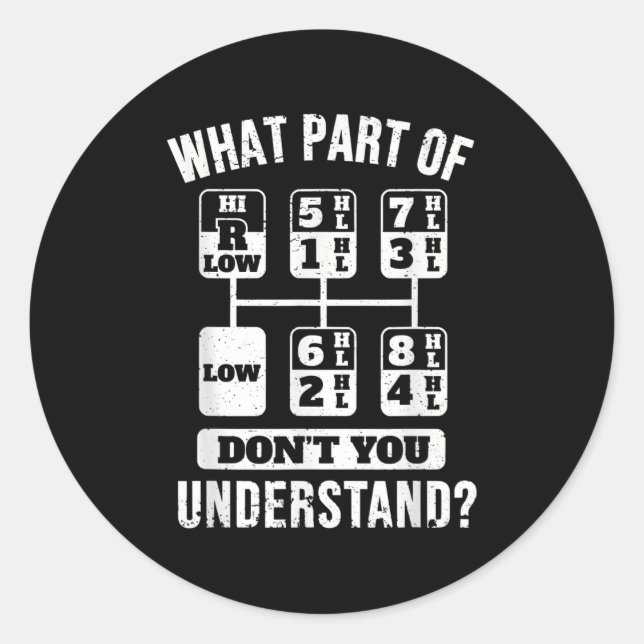 Adesivo Deslocamento da Grelha do Motorista de Caminhão En (Frente)