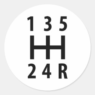 Adesivo deslocamento de engrenagem 5 do carro auto
