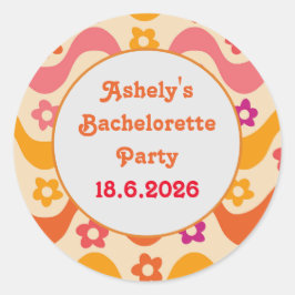 Adesivo Deslumbrada e Comprometida festa de despedida de s